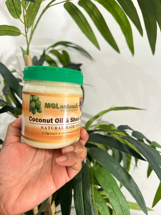 Shea Butter and coconut oil hair food