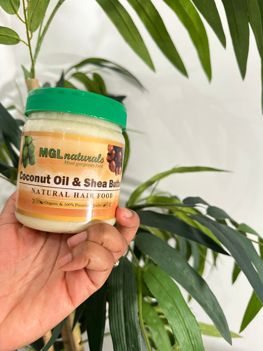 Shea Butter and coconut oil hair food